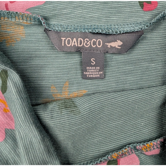 Toad & Co Chaka Skirt Womens Small Silver Pine Floral Organic Outdoors A Line - Picture 6 of 7